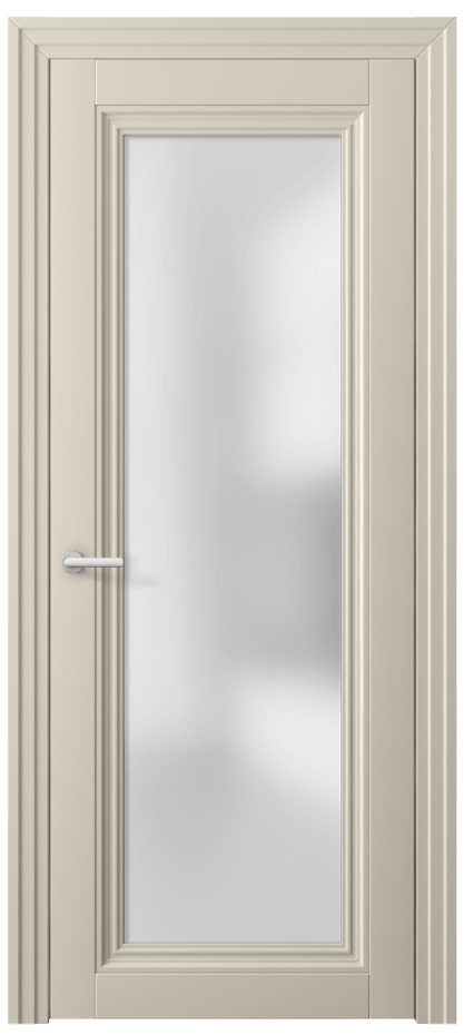 Межкомнатная дверь Centro 2502 ПЭТ светло-бежевый Сатинированное стекло Цена 37599 ₽ | Volhovec