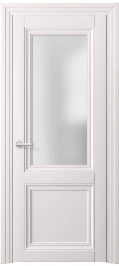 Межкомнатная дверь Centro 2524 ПЭТ кремово-серый Сатинированное стекло Цена 37599 ₽ | Volhovec