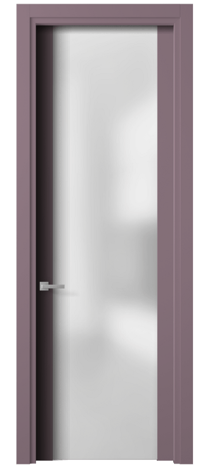 Межкомнатная дверь Planum 4114 Матовый белоснежный Сатинированное стекло Цена 72499 ₽ | Volhovec