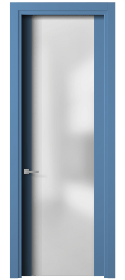 Межкомнатная дверь Planum 4114 Матовый белоснежный Сатинированное стекло Цена 77199 ₽ | Volhovec