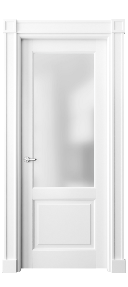 Межкомнатная дверь Toscana Plano 6302 Бук белоснежный Сатинированное стекло Цена 97983 ₽ | Volhovec