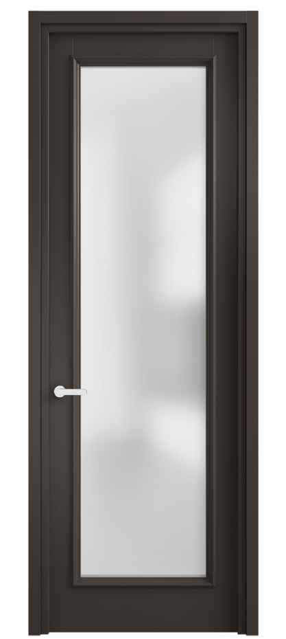 Дверь межкомнатная Шарм 6702 Матовый антрацит Сатинированное стекло Узкий классический наличник МАН Цена 103290 ₽ Наличники уже входят в базовый комплект. Фабрика дверей Волховец 8 (800) 551 43 19 Межкомнатная дверь Шарм 6702 Матовый антрацит Сатинированное стекло Цена 103290 ₽ | Volhovec