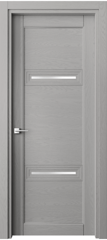 Межкомнатная дверь Ego 6113 Дуб нейтральный серый Сатинированное стекло Цена 126499 ₽ | Volhovec