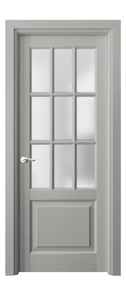 Межкомнатная дверь Lignum 0748 Дуб нейтральный серый Сатинированное стекло Цена 163130 ₽ | Volhovec