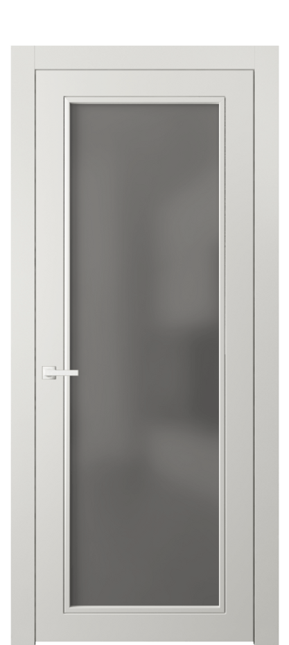 Межкомнатная дверь Neo Classic 8000 Матовый серый Сатинированное серое стекло, триплекс, 8 мм Цена 77330 ₽ | Volhovec