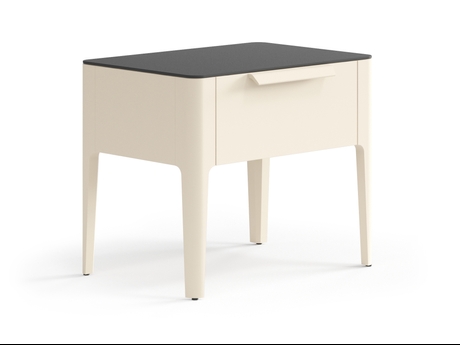 Мебель Тумба прикроватная Piega 1 ящик. Цвет Матовый светло-бежевый. Материал Гладкая эмаль. Коллекция Тумба прикроватная Piega 1 ящик. Фото. Мебель Тумба прикроватная Piega 1 ящик. Цвет Матовый светло-бежевый. Материал Гладкая эмаль. Коллекция Тумба прикроватная Piega 1 ящик. Картинка.