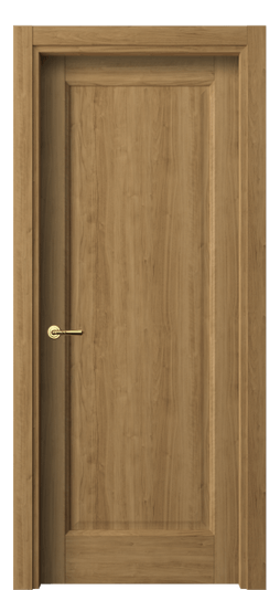 Дверь межкомнатная 1401 ГОР. Цвет Грецкий орех. Материал Ламинатин. Коллекция Galant. Картинка.