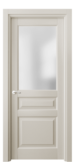 Дверь межкомнатная 0710 МОС САТ. Цвет Матовый облачно-серый. Материал Гладкая эмаль. Коллекция Лигнум. Картинка.