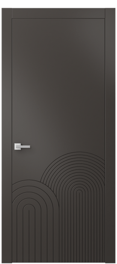 Дверь межкомнатная 8059 МАН. Цвет Матовый антрацит. Материал Гладкая эмаль. Коллекция Линия. Картинка.