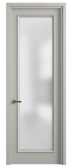 Дверь межкомнатная 6702 МТСР САТ. Цвет Матовый тёплый серый. Материал Гладкая эмаль. Коллекция Шарм. Картинка.