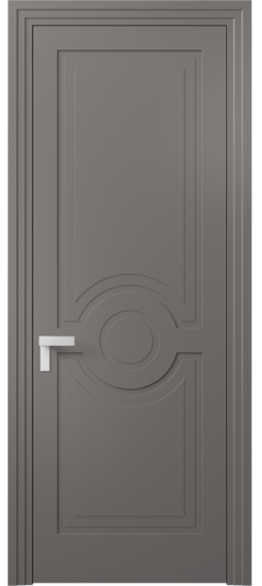 Дверь межкомнатная 8361 МКЛС. Цвет Матовый классический серый. Материал Гладкая эмаль. Коллекция Rocca. Картинка.