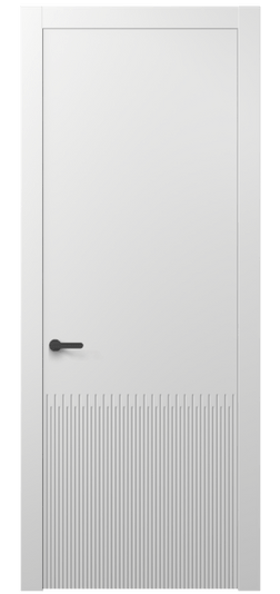 Дверь межкомнатная АКП 8626 МБЛ. Цвет Матовый белоснежный. Материал Гладкая эмаль. Коллекция Дюна. Картинка.