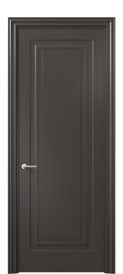 Дверь межкомнатная 8401 МАН. Цвет Матовый антрацит. Материал Гладкая эмаль. Коллекция Маскот. Картинка.