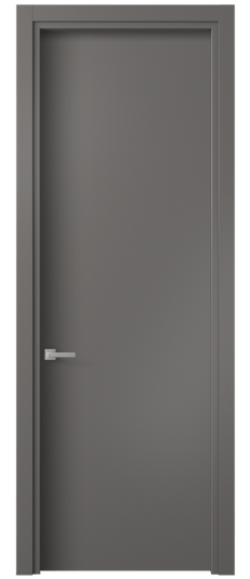 Дверь межкомнатная 0010 МКЛС. Цвет Матовый классический серый. Материал Гладкая эмаль. Коллекция Planum. Картинка.