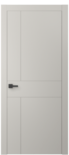 Дверь межкомнатная 8056 МОС. Цвет Матовый облачно-серый. Материал Гладкая эмаль. Коллекция Linea. Картинка.