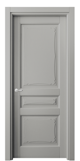 Дверь межкомнатная 6325 МНСР . Цвет Матовый нейтральный серый. Материал Гладкая эмаль. Коллекция Тоскана Элегантэ. Картинка.