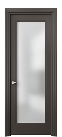Дверь межкомнатная 8502 МАН САТ. Цвет Матовый антрацит. Материал Гладкая эмаль. Коллекция Эссе. Картинка.