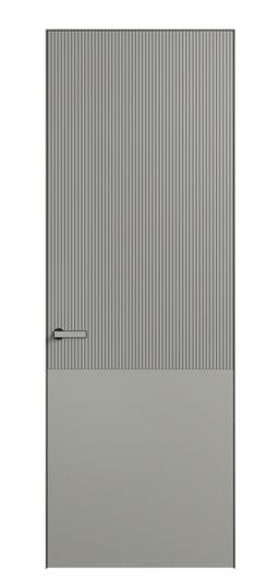 Дверь межкомнатная АКУ 8205 МНСР Матовый нейтральный серый. Цвет Матовый нейтральный серый. Материал Гладкая эмаль. Коллекция Velvet. Картинка.