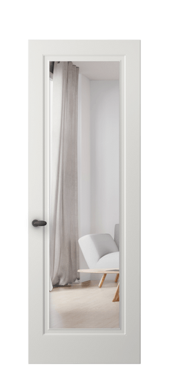 Дверь межкомнатная 8503 МСР ЗЕР. Цвет Матовый серый. Материал Гладкая эмаль. Коллекция Esse. Картинка.