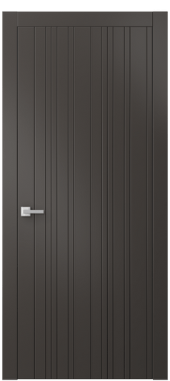 Дверь межкомнатная 8051 МАН. Цвет Матовый антрацит. Материал Гладкая эмаль. Коллекция Линия. Картинка.