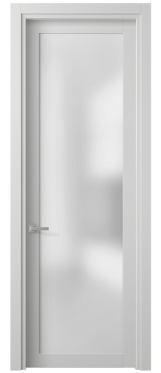 Дверь межкомнатная 2102 МБЛ САТ. Цвет Матовый белоснежный. Материал Гладкая эмаль. Коллекция Planum. Картинка.
