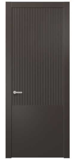 Дверь межкомнатная 8646 МАН . Цвет Матовый антрацит. Материал Гладкая эмаль. Коллекция Альба. Картинка.
