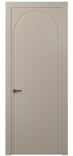 Дверь межкомнатная 8647 МБСК. Цвет Матовый бисквитный. Материал Гладкая эмаль. Коллекция Alba. Картинка.