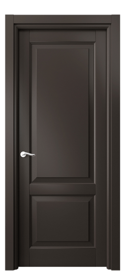 Дверь межкомнатная 0741 МАН . Цвет Матовый антрацит. Материал Гладкая эмаль. Коллекция Лигнум. Картинка.