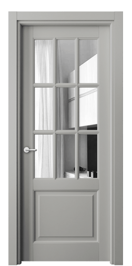 Межкомнатная дверь 6312 МНСР Зеркало. Цвет Матовый нейтральный серый. Материал Гладкая эмаль. Коллекция Тоскана Грильято. Фото. Дверь межкомнатная 6312 МНСР Зеркало. Цвет Матовый нейтральный серый. Материал Гладкая эмаль. Коллекция Тоскана Грильято. Картинка.