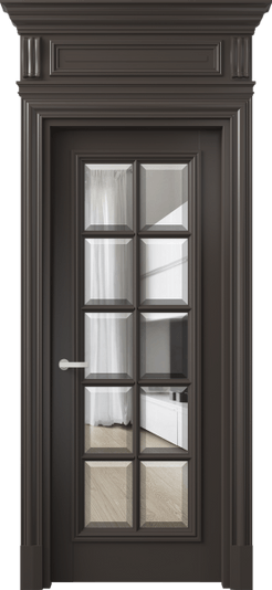 Дверь межкомнатная 7310 МАН ПРОЗ Ф. Цвет Матовый антрацит. Материал Гладкая эмаль. Коллекция Антик. Картинка.