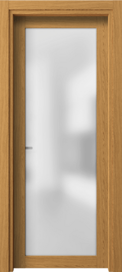 Дверь межкомнатная 2102 ВНД САТ. Цвет Ванильный дуб. Материал Ламинатин. Коллекция Neo. Картинка.