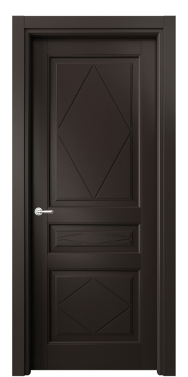 Дверь межкомнатная 6345 МАН . Цвет Матовый антрацит. Материал Гладкая эмаль. Коллекция Тоскана Ромбо. Картинка.