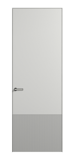 Дверь межкомнатная АКП 8202 МССР. Цвет Матовый светло-серый. Материал Гладкая эмаль. Коллекция Вельвет. Картинка.