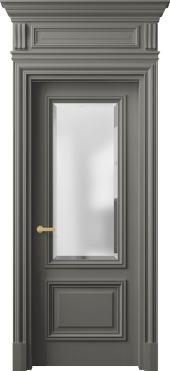 Дверь межкомнатная 7302 БКЛС САТ-Ф. Цвет Бук классический серый. Материал Массив бука эмаль. Коллекция Antique. Картинка.