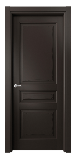 Дверь межкомнатная 6325 МАН . Цвет Матовый антрацит. Материал Гладкая эмаль. Коллекция Тоскана Элегантэ. Картинка.