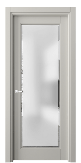 Дверь межкомнатная 6300 БТСР САТ-Ф. Цвет Бук тёплый серый. Материал Массив бука эмаль. Коллекция Toscana Rombo. Картинка.