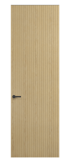 Дверь межкомнатная ПУ 0019 ДБН. Цвет Дуб натур. Материал Шпон ценных пород. Коллекция Селект. Картинка.