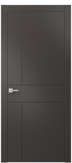 Дверь межкомнатная 8056 МАН. Цвет Матовый антрацит. Материал Гладкая эмаль. Коллекция Линия. Картинка.