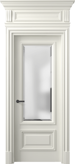 Дверь межкомнатная 7306 МЖМ САТ-Ф. Цвет Матовый жемчужный. Материал Гладкая эмаль. Коллекция Антик. Картинка.