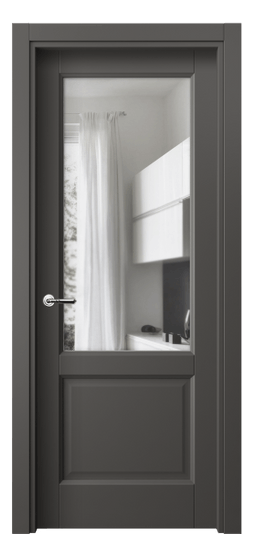 Межкомнатная дверь 1422 ПЭГФ Прозрачное стекло. Цвет ПЭТ графитовый. Материал ПЭТ. Коллекция Galant. Фото. Дверь межкомнатная 1422 ПЭГФ Прозрачное стекло. Цвет ПЭТ графитовый. Материал ПЭТ. Коллекция Galant. Картинка.