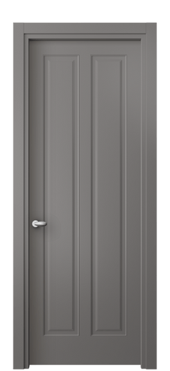 Дверь межкомнатная 8511 МКЛС. Цвет Матовый классический серый. Материал Гладкая эмаль. Коллекция Эссе. Картинка.