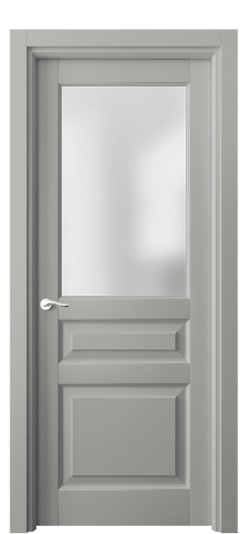 Дверь межкомнатная 0710 МНСР САТ. Цвет Матовый нейтральный серый. Материал Гладкая эмаль. Коллекция Лигнум. Картинка.