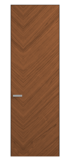 Дверь межкомнатная ПУ 0201 ОМДМР Орех медный матовый. Цвет Орех медный матовый рифт. Материал Радиальный шпон НатурВуд. Коллекция Рифт. Картинка.