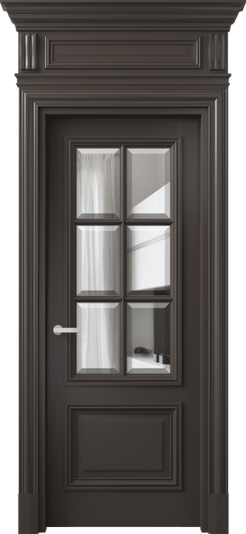 Дверь межкомнатная 7312 МАН ПРОЗ Ф. Цвет Матовый антрацит. Материал Гладкая эмаль. Коллекция Антик. Картинка.