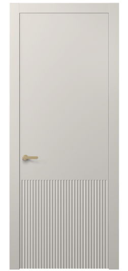 Дверь межкомнатная АКП 8645 МОС. Цвет Матовый облачно-серый. Материал Гладкая эмаль. Коллекция Альба. Картинка.