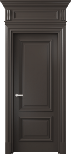 Дверь межкомнатная 7303 МАН . Цвет Матовый антрацит. Материал Гладкая эмаль. Коллекция Антик. Картинка.