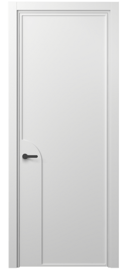 Дверь межкомнатная 8605 МБЛ . Цвет Матовый белоснежный. Материал Гладкая эмаль. Коллекция Frame. Картинка.
