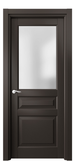 Дверь межкомнатная 0710 МАН САТ. Цвет Матовый антрацит. Материал Гладкая эмаль. Коллекция Лигнум. Картинка.