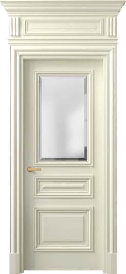 Дверь межкомнатная 7304 ММБ САТ-Ф. Цвет Матовый молочно-белый. Материал Гладкая эмаль. Коллекция Антик. Картинка.