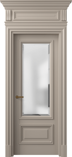 Дверь межкомнатная 7306 МБСК САТ-Ф. Цвет Матовый бисквитный. Материал Гладкая эмаль. Коллекция Антик. Картинка.